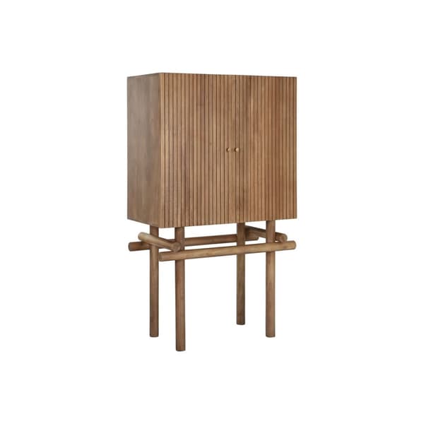 Flaskställ Home ESPRIT Naturell 90 x 45 x 156 cm