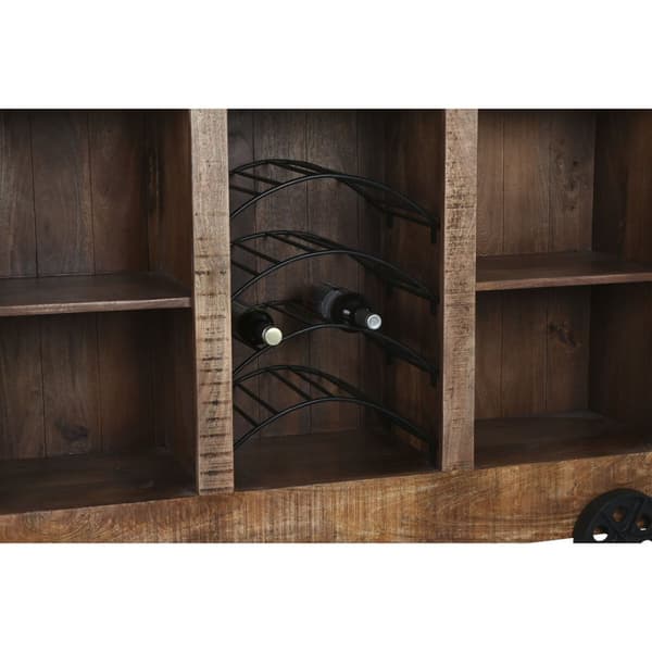 Barmøbler Home ESPRIT Svart Naturell 145 x 53 x 100 cm