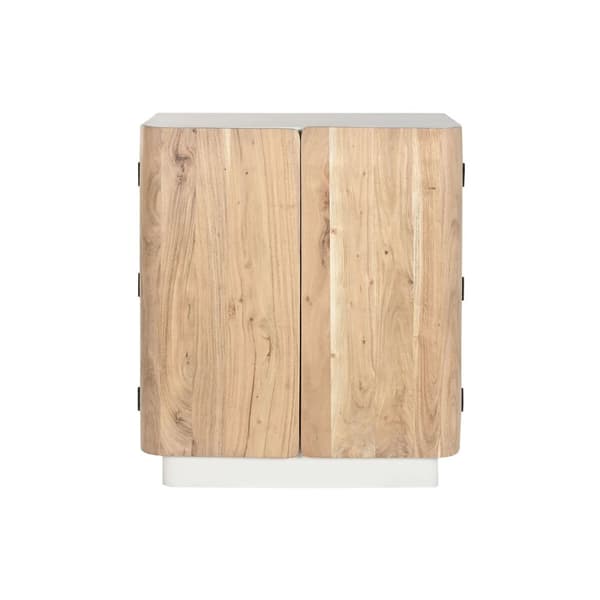 Flaskställ Home ESPRIT Vit Naturell 85 x 50 x 100 cm