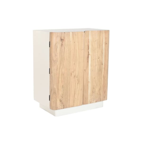 Flaskställ Home ESPRIT Vit Naturell 85 x 50 x 100 cm
