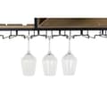 Miniatyrbillede 4 af 5: Flaskereol DKD Home Decor 80 x 24 x 44 cm Gran Natur Sort Metal Brun Træ MDF