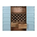 Miniatyrbillede 7 af 10: Flaskereol Home ESPRIT Turkisblå Metal Træ MDF 76,5 x 39,5 x 157,5 cm