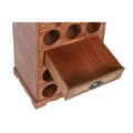 Miniatyrbillede 4 af 5: Flaskereol Home ESPRIT Brun Poppel 40 x 35,5 x 71 cm