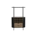 Miniatyrbillede 7 af 7: Flaskereol Home ESPRIT Sort Natur Metal Gran 90 x 36 x 150 cm