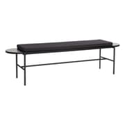 Nancy's Dacssable Bench - Classic - Black - Cotton (5%), Eucalyptus Wood, Iron, Nylon (5%), Polyester (90%) - 70.86 cm x 17.71 cm x 19.29 cm