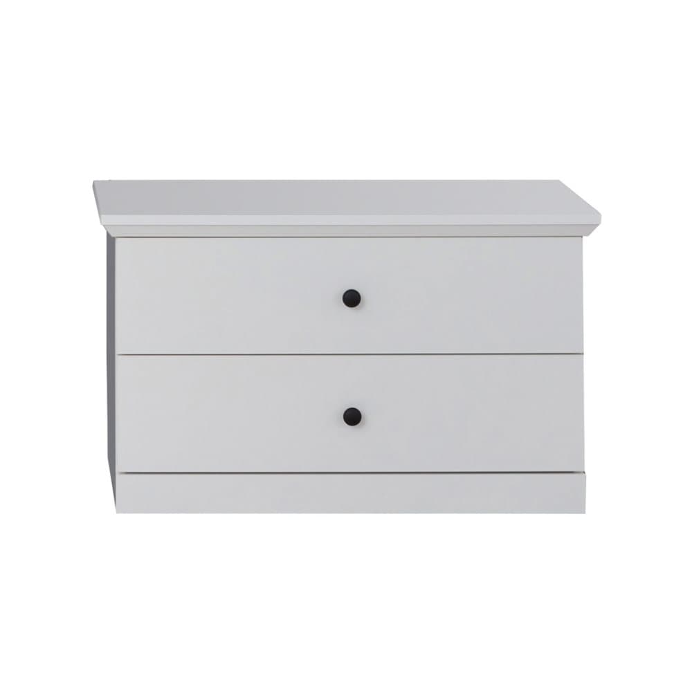 BrandsonBaxter bänk 2 lådor vit.