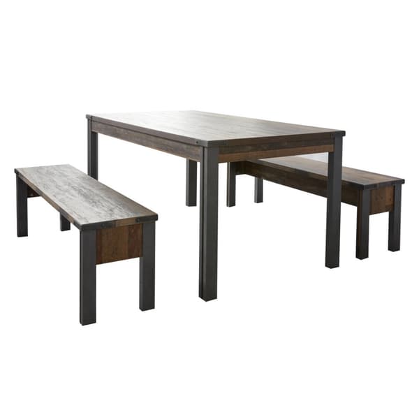 PrimePier benk old wood dekor, eiketre dekor.
