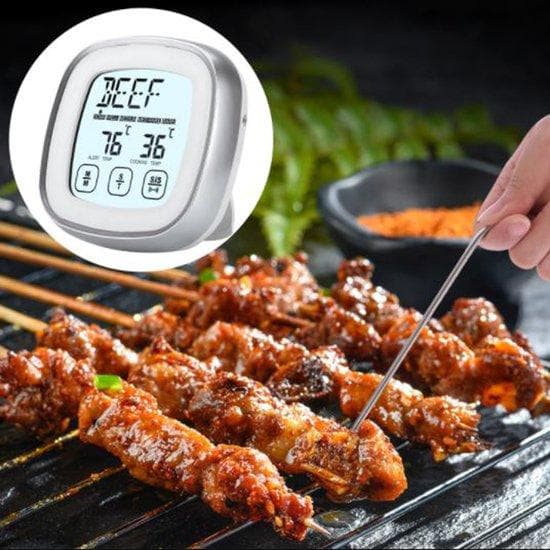 Digital VLoer -termometer - Kitchen Thermometer - BBQ Thermometer - Meater - Core Thermometer - Kökstillbehör - Pekskärm