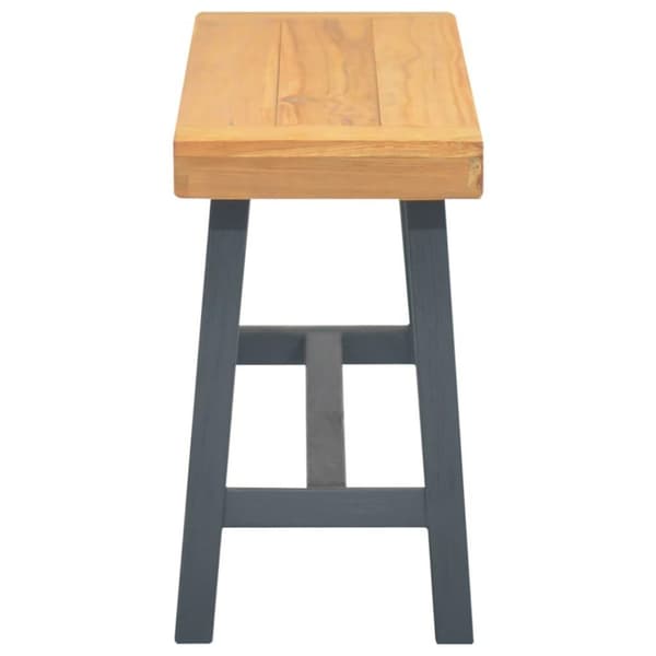 vidaXL Penkki 110 cm täysi tiikki
