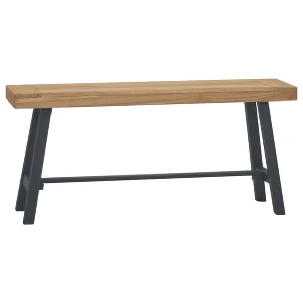 vidaXL Penkki 110 cm täysi tiikki