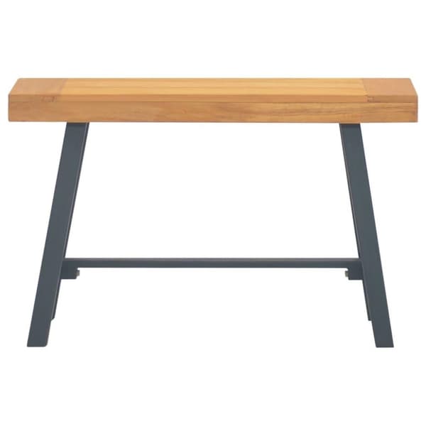 vidaXL Benk 80 cm heltre teak