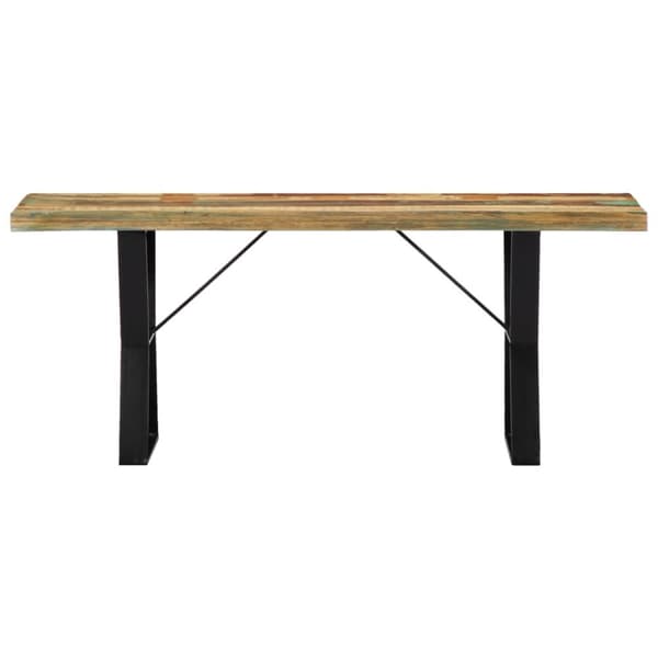 bænk 110 cm massivt genbrugstræ