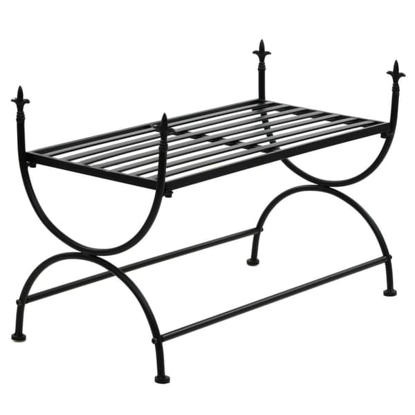 vidaXL Penkki vintagetyyli metalli 83x42x55 cm musta -  Keittiö- & ruokapöydän penkit