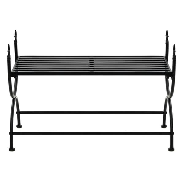 vidaXL Penkki vintagetyyli metalli 83x42x55 cm musta -  Keittiö- & ruokapöydän penkit