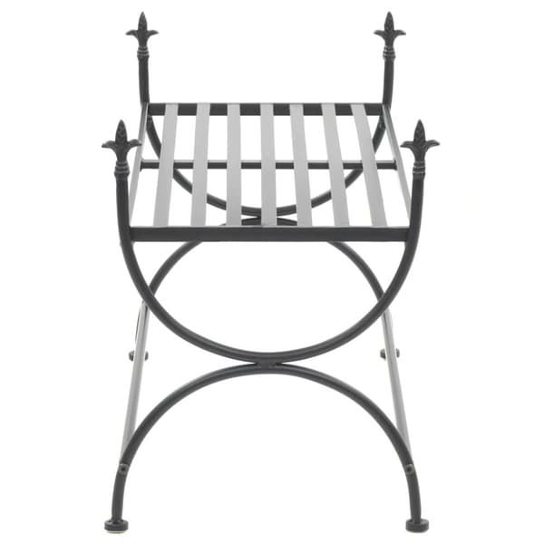 vidaXL Penkki vintagetyyli metalli 83x42x55 cm musta -  Keittiö- & ruokapöydän penkit