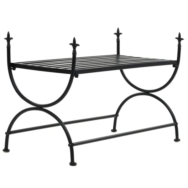 vidaXL Penkki vintagetyyli metalli 83x42x55 cm musta -  Keittiö- & ruokapöydän penkit