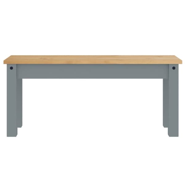 Ruokapenkki Panama harmaa 105x30x45 cm täysi mänty