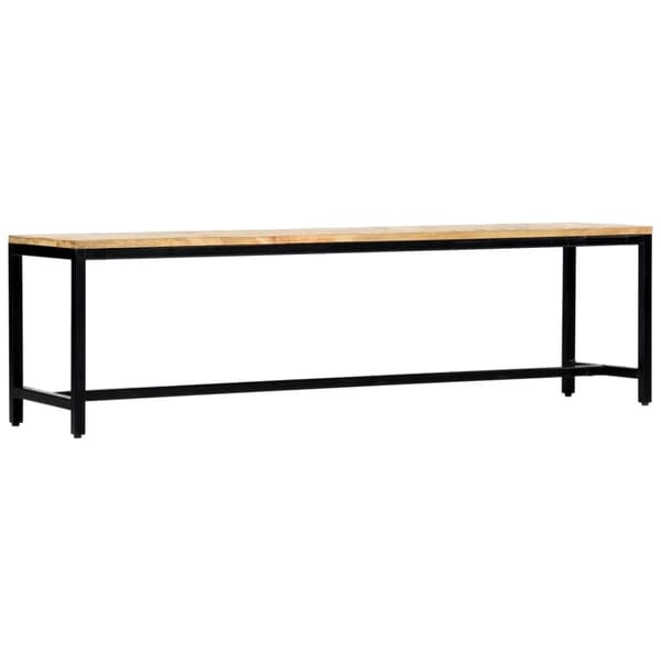 Matbänk 160 cm massivt grovt mangoträ