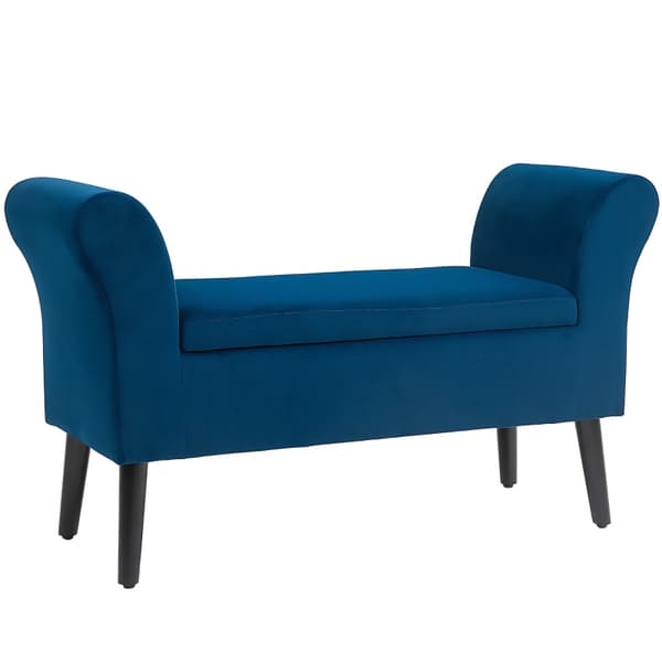 Rootz stoppad bänk - Snygg sits - Elegant förvaring - Extra komfort - 111,5 cm x 41 cm x 65 cm