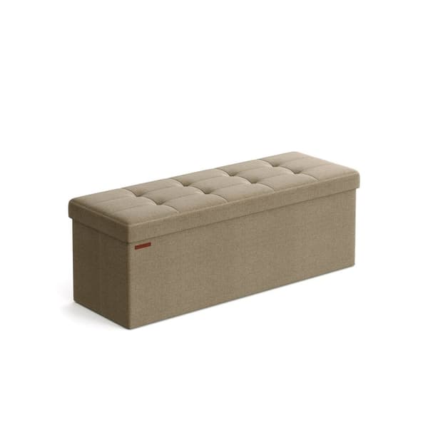 Sofa - 110 cm - sammenfoldelig med lagerplads - Let taupe