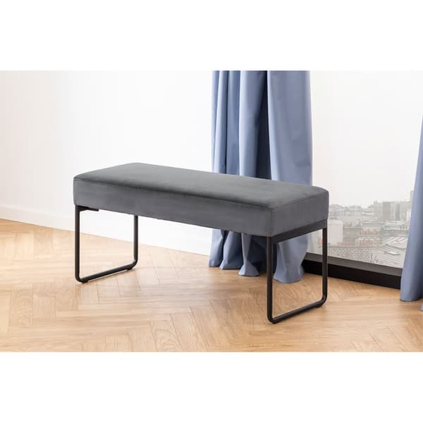 Xenia benk velour grå.