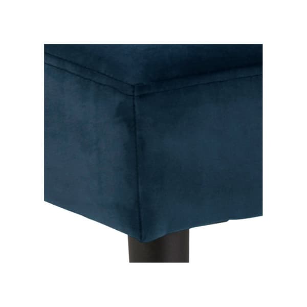 Glory benk velour blå.