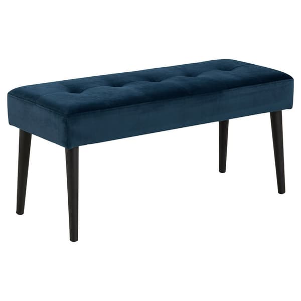Glory benk velour blå.