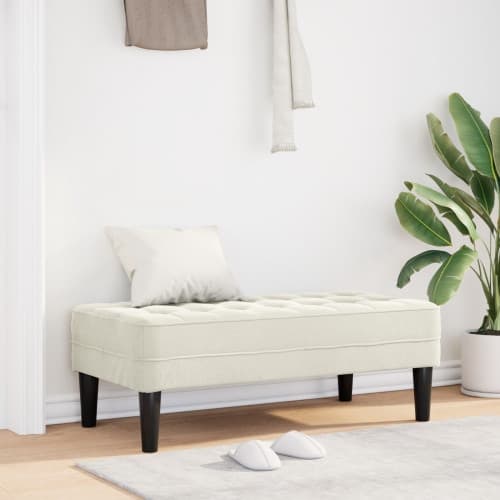Bänk Grädde 113 cm Sammet