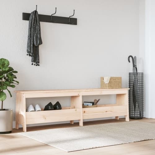 Skobänk 160x28x45 cm massiv furu