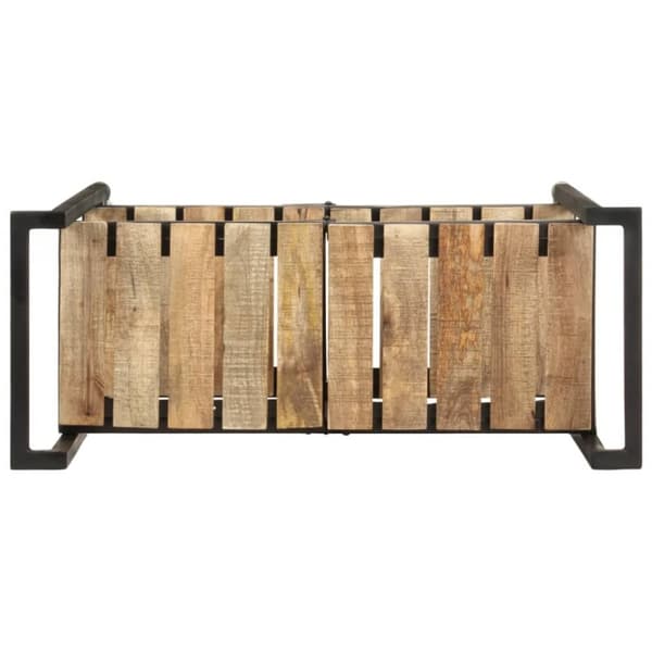 vidaXL Tarjoiluvaunu 87x36x81 cm täysi mangopuu