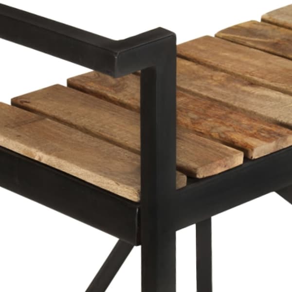 vidaXL Tarjoiluvaunu 87x36x81 cm täysi mangopuu