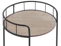 Miniatyrbillede 5 af 7: Rullebord i Sort og Naturligt Farve Metal Køkkenbord