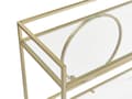Miniatyrbillede 8 af 9: Køkkenvogn i Metal i Guld Farve med Glas Top