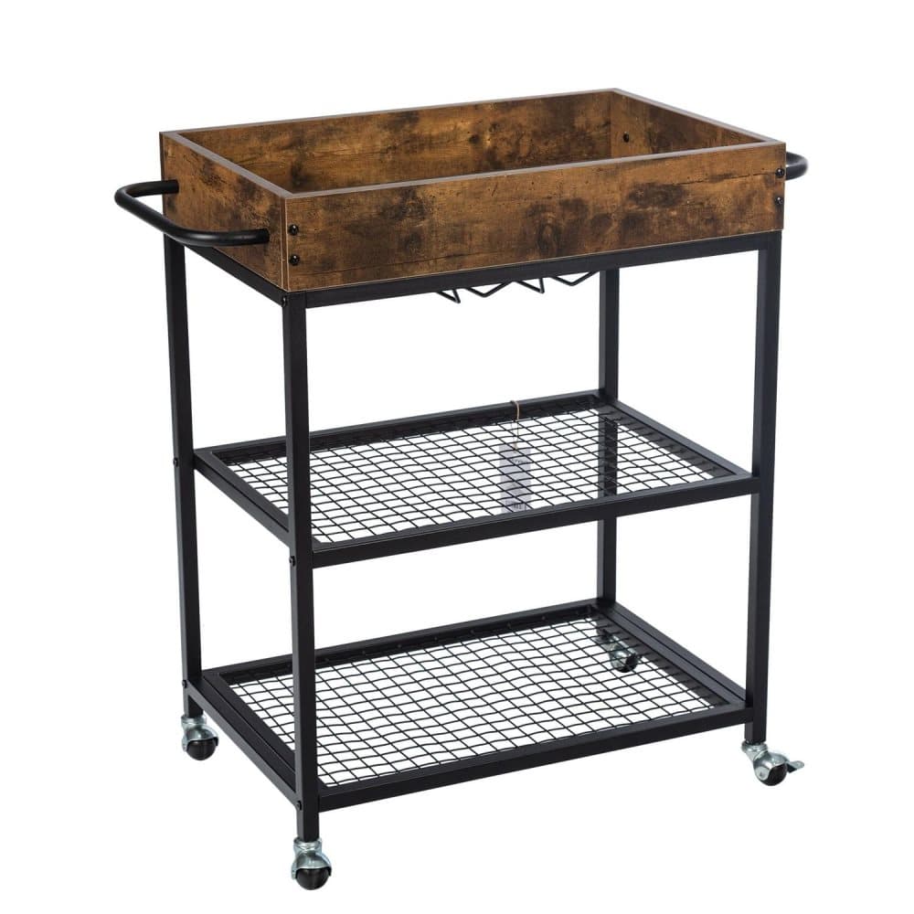 Sidobord serveringsvagn för förvaring köksvagn sideboard