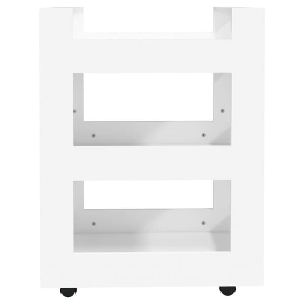 vidaXL køkkenvogn 60x45x80 cm konstrueret træ hvid