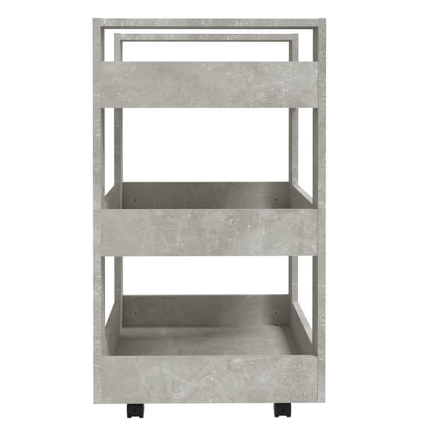 vidaXL Kjøkkentralle betonggrå 60x45x80 cm konstruert tre