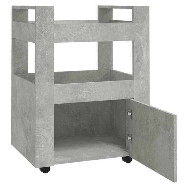 vidaXL køkkenvogn 60x45x80 cm konstrueret træ betongrå