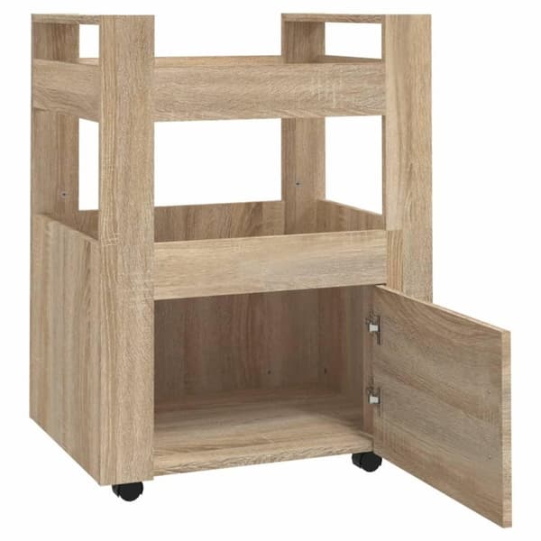 vidaXL Kjøkkentralle sonoma eik 60x45x80 cm konstruert tre