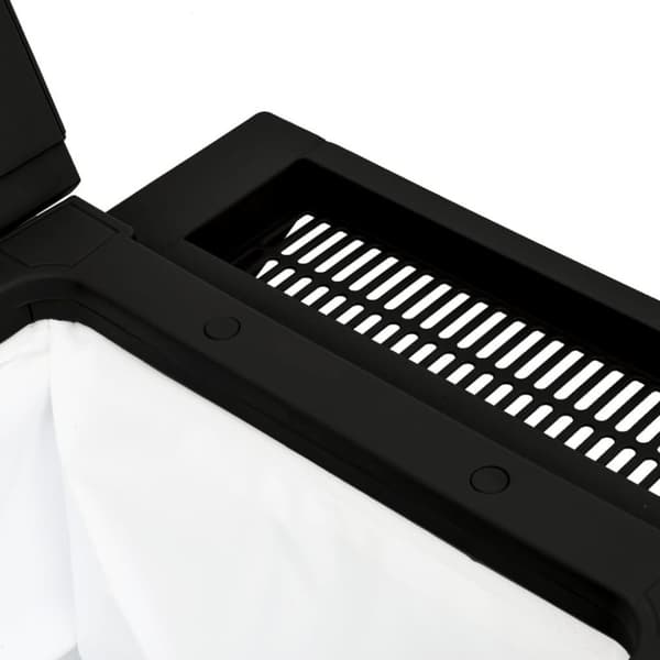 vidaXL 3-i-1 Serveringsvagn svart polypropen