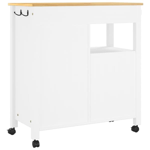 vidaXL køkkenvogn MONZA 84x40x90 cm massivt fyrretræ