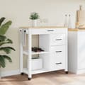 Pikkukuva 2 / 9: vidaXL Keittiövaunu MONZA 84x40x90 cm täysi mänty