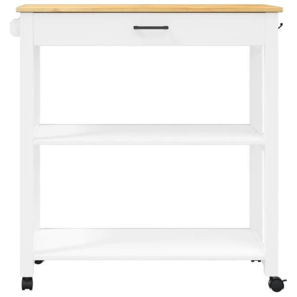 vidaXL Keittiövaunu MONZA 84x40x90 cm täysi mänty