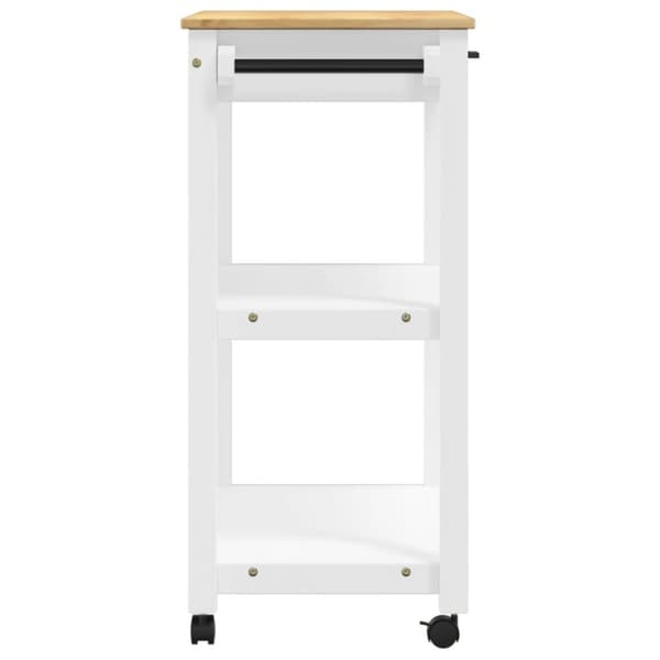 vidaXL Keittiövaunu MONZA 84x40x90 cm täysi mänty