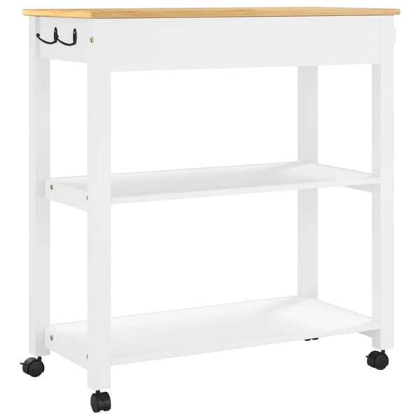 vidaXL Keittiövaunu MONZA 84x40x90 cm täysi mänty