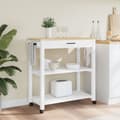 Pikkukuva 2 / 9: vidaXL Keittiövaunu MONZA 84x40x90 cm täysi mänty