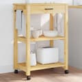 Pikkukuva 9 / 9: vidaXL Keittiövaunu MONZA 60x40x90 cm täysi mänty