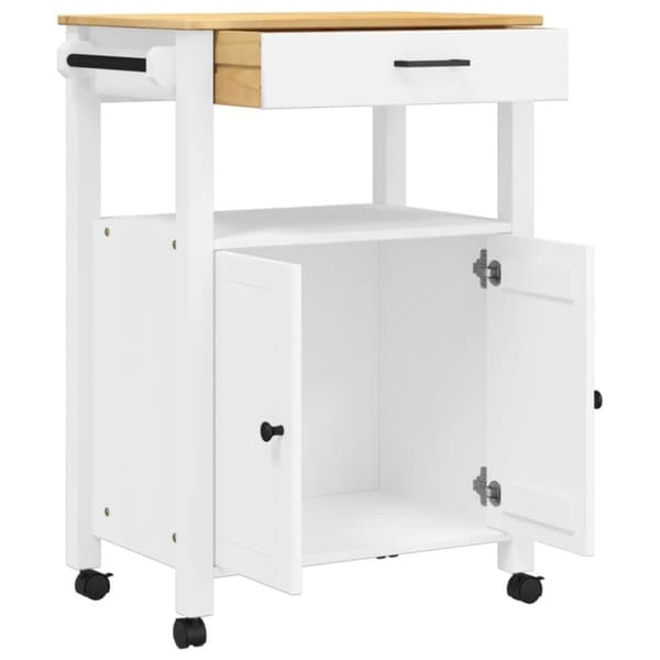 vidaXL Keittiövaunu MONZA 60x40x90 cm täysi mänty