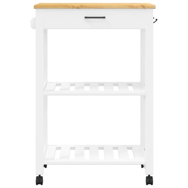 vidaXL køkkenvogn MONZA 60x40x90 cm massivt fyrretræ