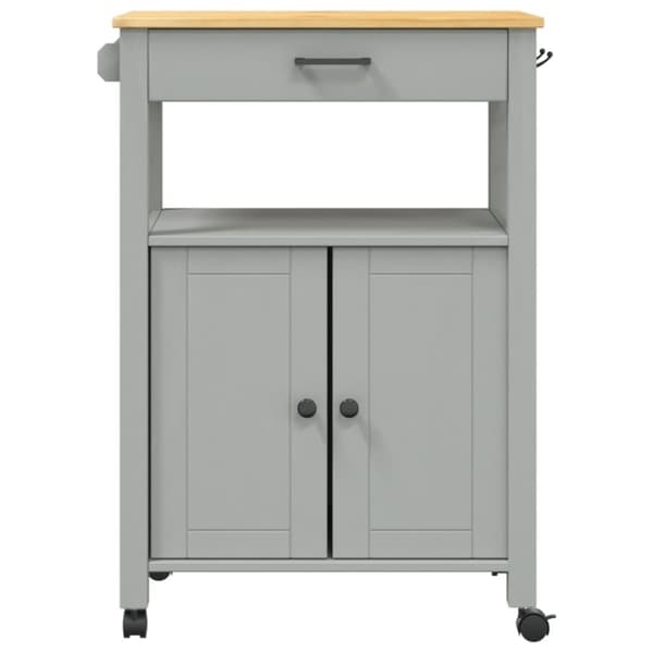 vidaXL Kjøkkenvogn MONZA 60x40x90 cm heltre furu