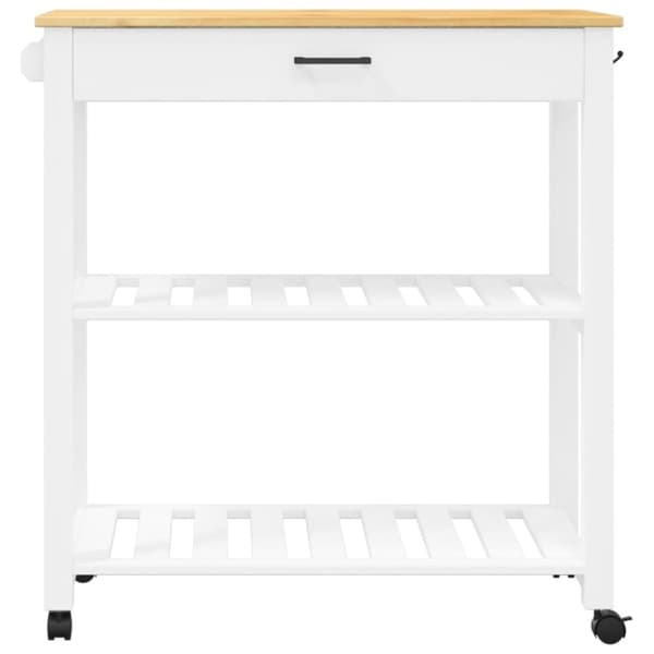vidaXL Kjøkkenvogn MONZA 84x40x90 cm heltre furu